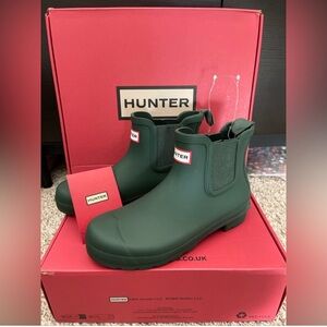 Hunter Womens Boots Original Chelsea Casual Ankle Chealsea Rubber Us6 Eu 37 UK4